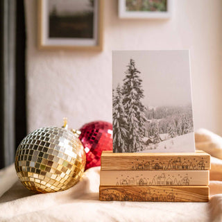 Kartenhalter "Winterdorf"