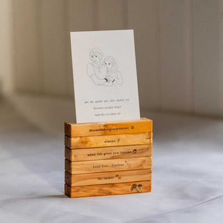 Kartenhalter Holunder mit Personalisierung