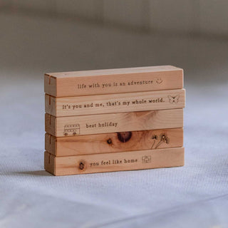 Kartenhalter Zirbe mit Personalisierung