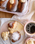 we are Forelsket Vegane Krapfen mit Vanille-Buttercreme