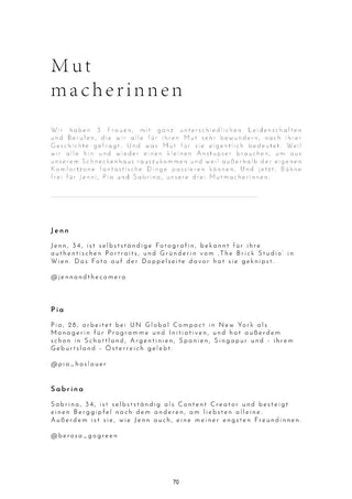 we are forelsket Interviews zum Thema „mutig sein“